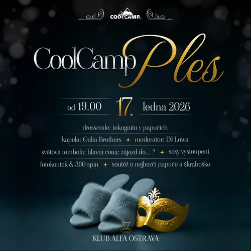 Event image CoolCamp ples 2026 - Inkognito v papučích