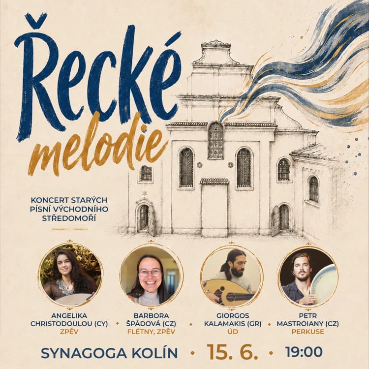 Event image Řecké melodie - 15.6.2026 - Synagoga Kolín