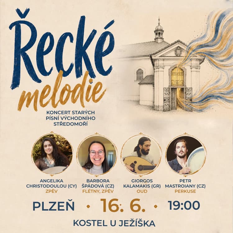 Event image Řecké melodie - 16.6.2026 - Plzeň - Kostel U Ježíška