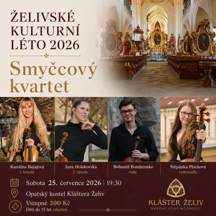 Event image Smyčcový kvartet – klasika, filmová hudba a populární melodie